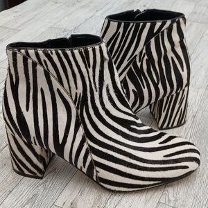 INC International Concepts Zebra Print Ankle Boots